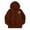 B-Brown373, variant on JAJAHO Girls Zip Up Hoodie Sweatshirt With Pockets Cherry Print Long Sleeve Jacket For Kids 5-14Y