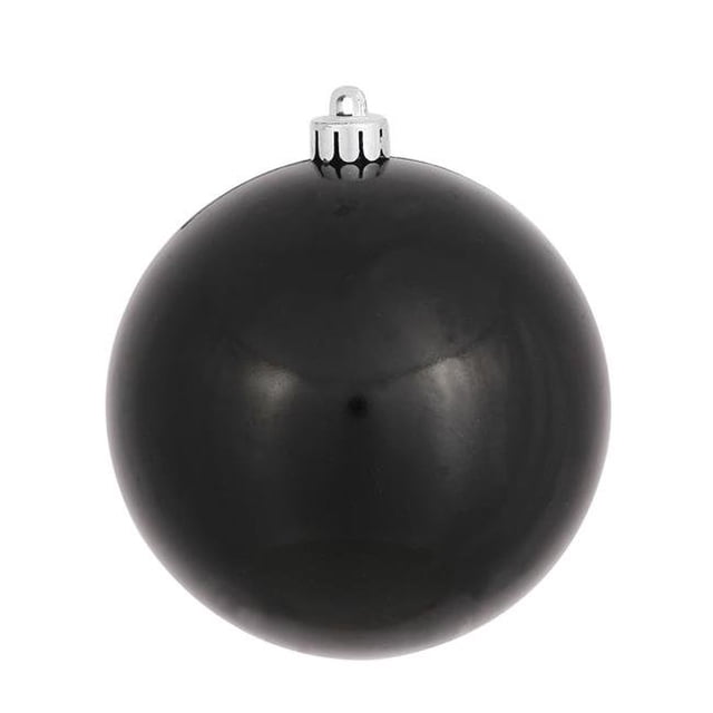 Bonbon Noir Boule Percée UV Ornement, 4.75 Po - 4 par Sac
