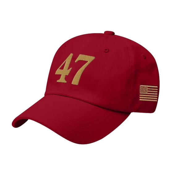 Aellinatey Embroidered 47 Baseball Hat Adjustable Snapbacks Hat for Men and Women