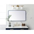 thumbnail image 2 of Living District MR802440BL 24 x 40 in. Soft Corner Metal Rectangular Mirror, Blue, 2 of 2