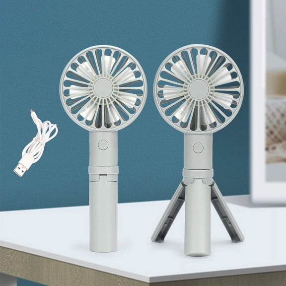 Handheld Portable Fan Mini Hand Fan, USB Rechargeable Personal Fan, Small Fan with 3 Speeds for Travel/Commute/Makeup(1 pack)