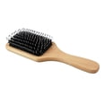 thumbnail image 1 of Cepillo de cerdas de jabalí para cabello grueso y rizado, cepillo desenredante de madera con masaje para el cuero cabelludo., 1 of 5