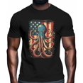 thumbnail image 2 of Camisetas para hombre, estilo retro con bandera estadounidense, de manga corta, informales, con gráficos para adolescentes, niños y hombres., 2 of 8
