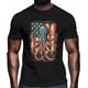 thumbnail image 2 of Camisetas gráficas informales de manga corta con bandera estadounidense retro para hombre, 2 of 8