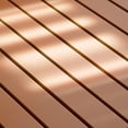 thumbnail image 4 of 27" Outdoor Heavy-Duty Metal Dining Table, All-Weather Patio Balcony Table, Garden Waterproof Table for Backyard, Garden, Deck, Porch, Indoor, Outdoor, Light Brick Red, 4 of 10