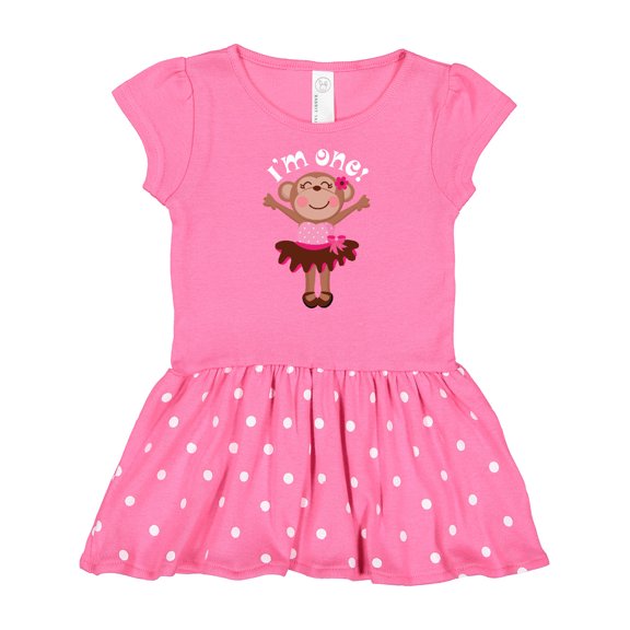 Inktastic Monkey 1st Birthday 1 Year Old Girl Gift Baby Girl Dress