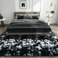 thumbnail image 3 of Socofuz Soft Washable Fluffy Rug, 5x7ft Black and White Shaggy Carpet for Bedroom Living Room Nursery, 3 of 7