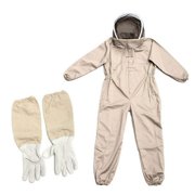 Bee Suit, Bee Suits for Men Sting Proof, Bee Keeper Suit for Men, Beekeeper Combination Beekeeping Suit with Gloves, Professional Beekeeper Combination for Body Anti Worm Equipment