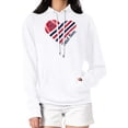 thumbnail image 4 of Women's G-III 4Her by Carl Banks  White Boston Red Sox Heart Fleece Pullover Hoodie, 4 of 5