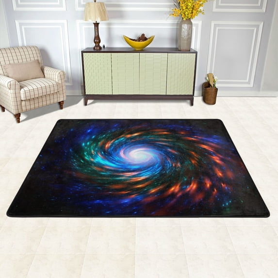 XMXY Space Wormhole Science Area Rugs Doormat Outdoor Entrance, Facecloth Non-slip Floor Mat Rug for Living Room Kitchen Sink Area Indoor,72"x48"