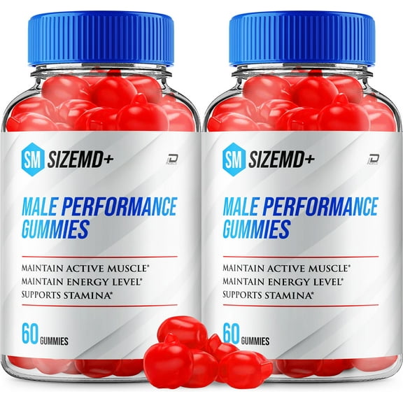 SizeMD  Gummies for Men – SizeMD Plus Male Gummy Natural Blend Reviews, 2 Pack, 120 Gummies