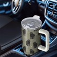 thumbnail image 4 of 40 oz Dog Tumbler Dog Theme 40oz Tumbler with Handle and Spill Proof Lid Straw Double Insulated BPAFree Safe Travel Must Haves, 4 of 5
