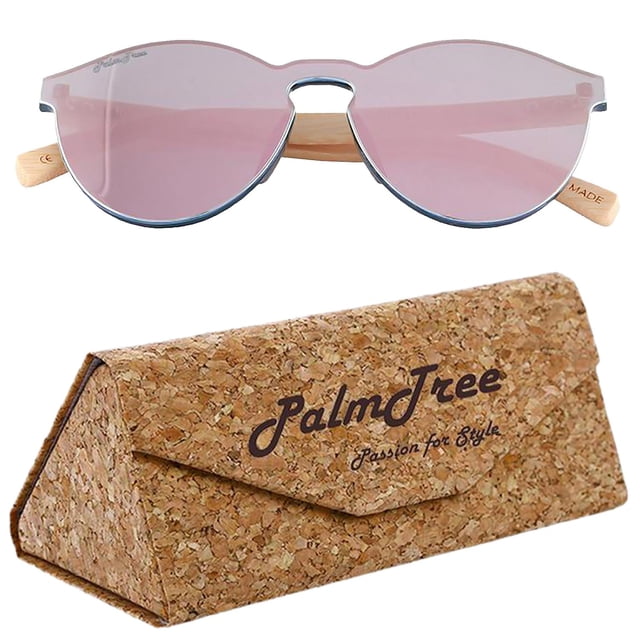 Gafas Modernas VentDepot Freedom Pink UV400 Policarbonato Madera de Bambú