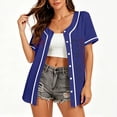 thumbnail image 2 of American Baseball Shirt for Women 250th Anniversary Usa Flag Print Jersey Shirt Usa Patriotic Baseball Jerseys –memorial Day & Independence Day, 2 of 5