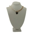 thumbnail image 6 of SBS Pearl and Chain Statement Heart Necklace, 6 of 7