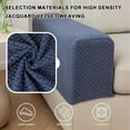 thumbnail image 6 of 2025 Couch Arm Covers & Arm Chair Covers Set of 2 - Stretch Sofa Armrest Protectors with Non-Slip Grip, Machine Washable Polyester Fabric for Recliner/Loveseat/Sectional Brown, 6 of 7