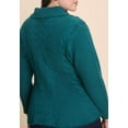 thumbnail image 2 of ELOQUII Women's Plus Size Peplum Zipper Sweater, 2 of 3