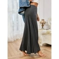 thumbnail image 2 of Elegant High-Waist Maxi Skirt for Fall/Winter - Solid, Micro-Elastic & Easy-Care Fabric, Timeless Women’s Style, 2 of 13