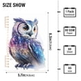 thumbnail image 3 of Colorful Owl Ring Binder Notebook Journey Note Diary College Ruled Spiral Notebook Study Loose Leaf Paper A5 60 Pages, 3 of 8