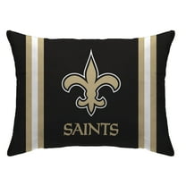 New Orleans Saints 20" x 26" Standard Stripe Logo Micro Plush Bed Pillow Cover