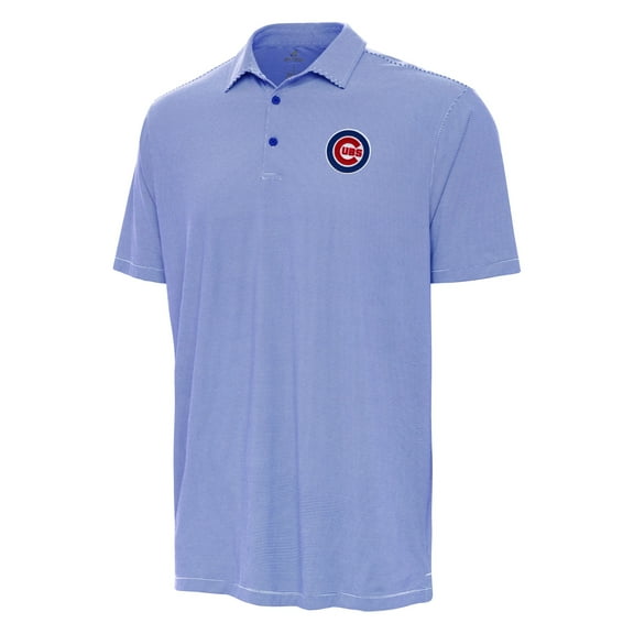 Men's Antigua Royal/White Chicago Cubs Twine Polo