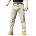 thumbnail image 3 of cllios Men's Outdoor Cargo Pants Rip Stop Lightweight Waterproof Military Work Cargos Work Hiking Pants Multi Pockets, 3 of 4