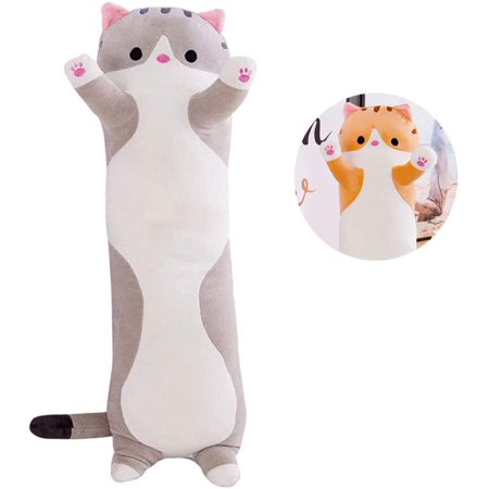 Cat Plush Toy Long Cotton Cute Cat Doll Plush Toy Soft Cotton Stuffed  Sleeping Pillow Great Gift