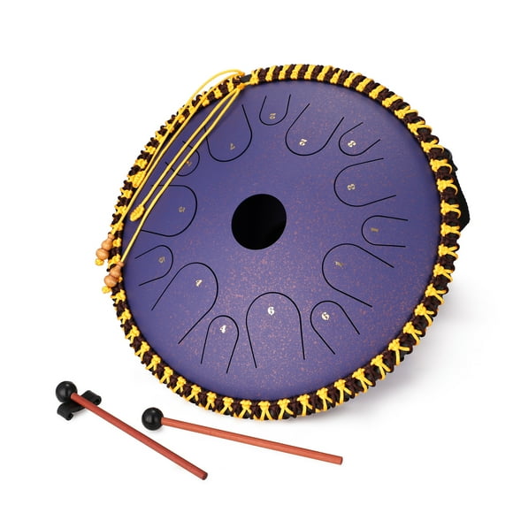 Ethereal Drum,Drums With Drumsticks Drum C-key Hand Pan Drums With Inch 14-tone Carbon Hand Pan Drums Drumsticks Percussion Musical Steel Drum 14 Inch 14-tone Inch 4-tone Carbon Qahm Buzhi Rookin