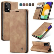 Dteck CaseMe for Samsung Galaxy A53 5G Wallet Case,Soft PU Leather Flip Case Magnetic Stand Flip Protective Cover Leather Case with ID & Credit Card Slots Holder Case for Galaxy A53 5G,Brown