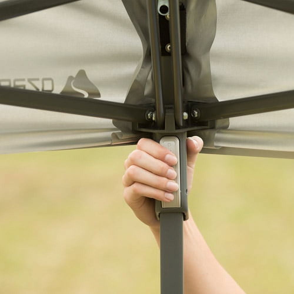 Ozark Trail 12 ft x 12 ft Straight Leg Instant Canopy, Dark Gray, 144 sq ft Coverage
