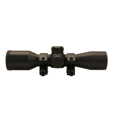 Hunt Tec 4x32mm Duplex Reticle Riflescope, Black (Best Scope For Kel Tec Rfb)