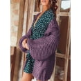 thumbnail image 3 of Womens Open Front Chunky Cardigan Cable Knit Oversized Cardigan Sweaters, 3 of 4