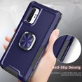 thumbnail image 5 of for Samsung Galaxy Note 10 Plus Note10+ 5G Case with Magnetic Ring Holder Stand Heavy Duty Full Body Hybrid Silicone Shockproof Cover Cell Note10 + Notes 10+ Ten Not S10 10Plus Women Men Blue, 5 of 8