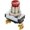 Red, variant on Gardner Bender GSW-23  Electrical Push-Button Switch, SPST, ON-Mom-OFF,  3 A/120V AC,  Screw Terminal,  Red Button