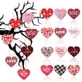 thumbnail image 6 of 12pcs Valentine's Day Heart-Shaped Hanging Ornaments - Festive Decorative Accessories for Party, Home, Wall , Ceiling, Romantic Love-Themed Decor for Valentine Celebrations & Gatherings, Multicolor, 6 of 6