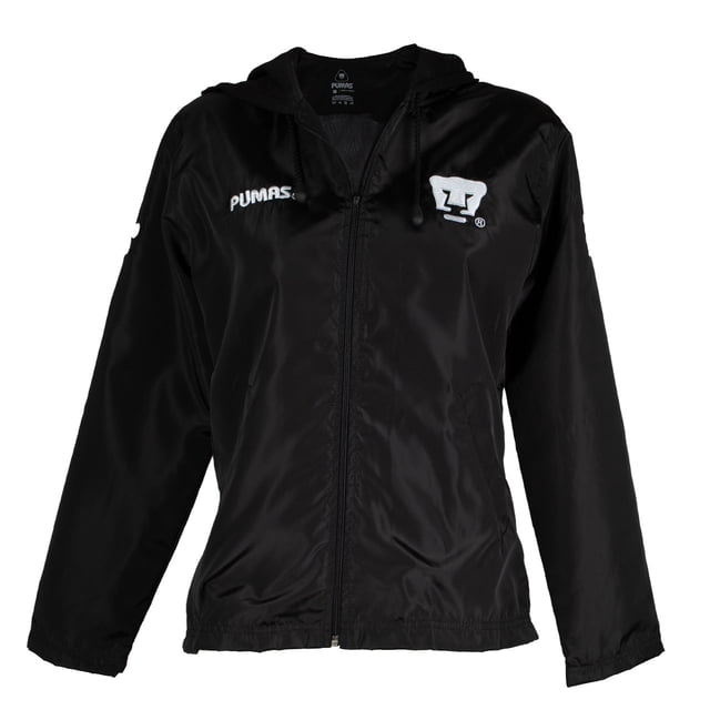 Chamarra Rompevientos Pumas UNAM OLD SCHOOL SPORTS Sport Negro/Blanco Mujer