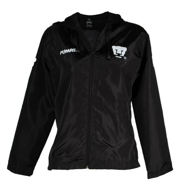 OLD SCHOOL SPORTS Pumas UNAM Chamarra Rompevientos Sport Negro/Blanco Mujer OLD SCHOOL SPORTS Pumas de la UNAM Pumas UNAM Sport repelente al agua