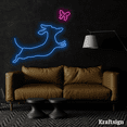 thumbnail image 4 of Craftnamesign Dachshund With Butterfly Neon Sign, Dog Lover Gifts, Dog LED Sign, Dog Wall Decor, 4 of 4