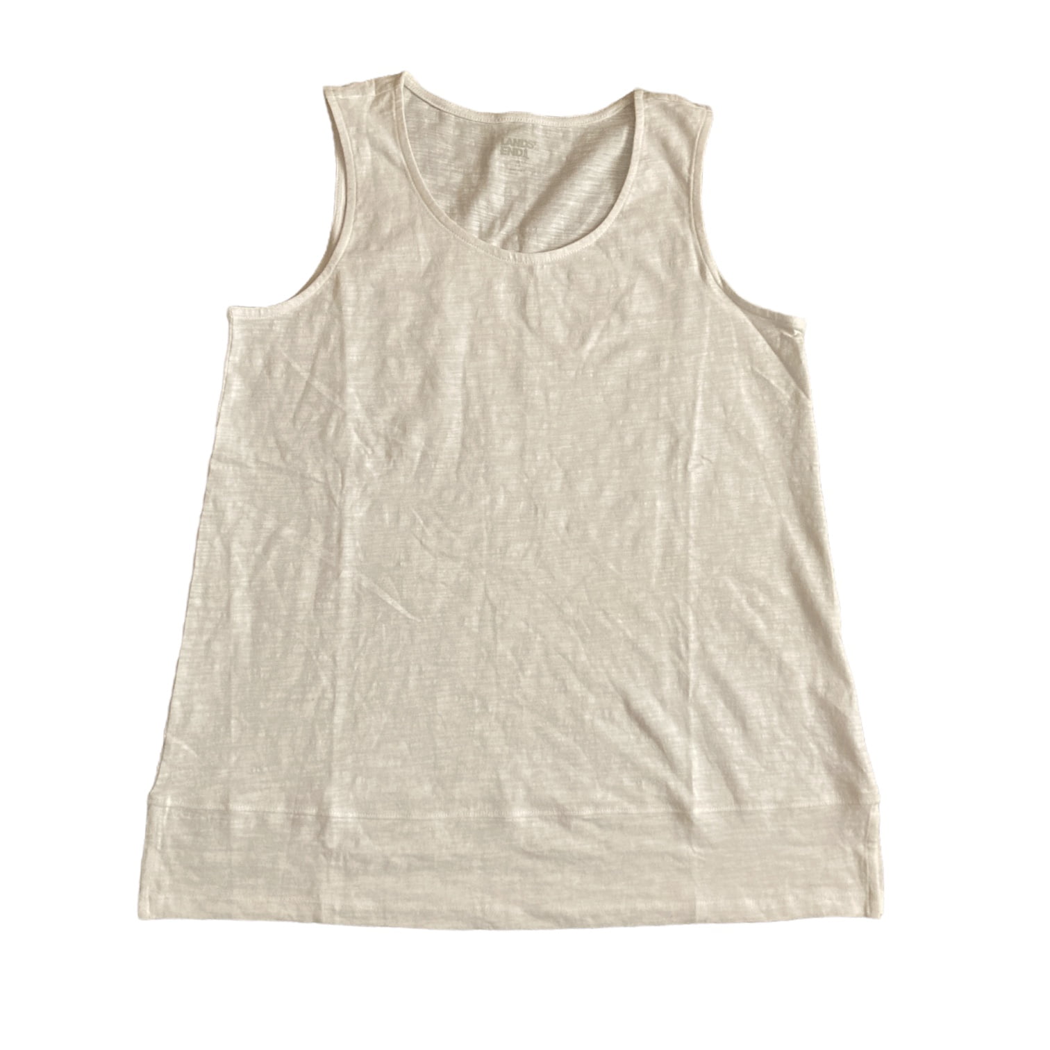 Lands' End Women's Soft Sleeveless Lightweight Split Hem Tank Top