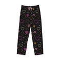 thumbnail image 4 of Easygdp Heart and Stars Men's Pajama Pant, Sleep Elastic Waistband Lounge Pants - Small, 4 of 9