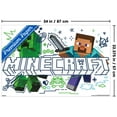 thumbnail image 3 of Minecraft: Doodle - Steve & Creeper Wall Poster, 22.375" x 34", 3 of 5