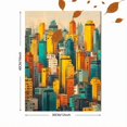 thumbnail image 3 of Qisvanset Retro Rainbow Arch Abstract Canvas Print 12x16 Inch Home Decor, 3 of 8