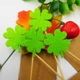 thumbnail image 6 of 20 Pieces Birthday Cake Toppers Green Lucky Clover Cake Topper Saint Patrick Festival Cake Decoration for National Day, 6 of 9