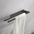thumbnail image 6 of Mecorevxz Towel Rack for Bathroom, Double Towel Bar 15Inch, Stainless Steel Bathroom Towel Holder, Double Towel Hanger Wall Mounted Towel Rod, Bathroom Towel Rack(Black), 6 of 7