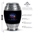 thumbnail image 2 of Yatskia Neon Elephant Funeral Urns For Adult Ashes Men & Women, Urns For Human Ashes Adult, (Monar 10 Inch and 3 Inch), 2 of 8