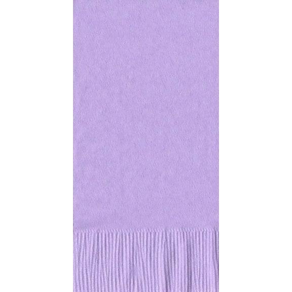 600 -  (12 Pks of 50) 2 Ply Plain Solid Colors Luncheon Dinner Napkins Paper - Lavender
