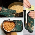 thumbnail image 5 of Yayeee Oven Mitts and Pot Holder Set of 2 Heat Resistant Kitchen Gloves Baking Hot Pad, Tiger and Peacock Pattern, 5 of 5