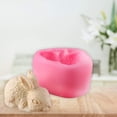 thumbnail image 3 of BAMAIA 3D Rabbit Silicone Soap Mold, 7.5 5 4.5cm Easter Bunny Shape Fondant Cake Decorating Mold, 3 of 5