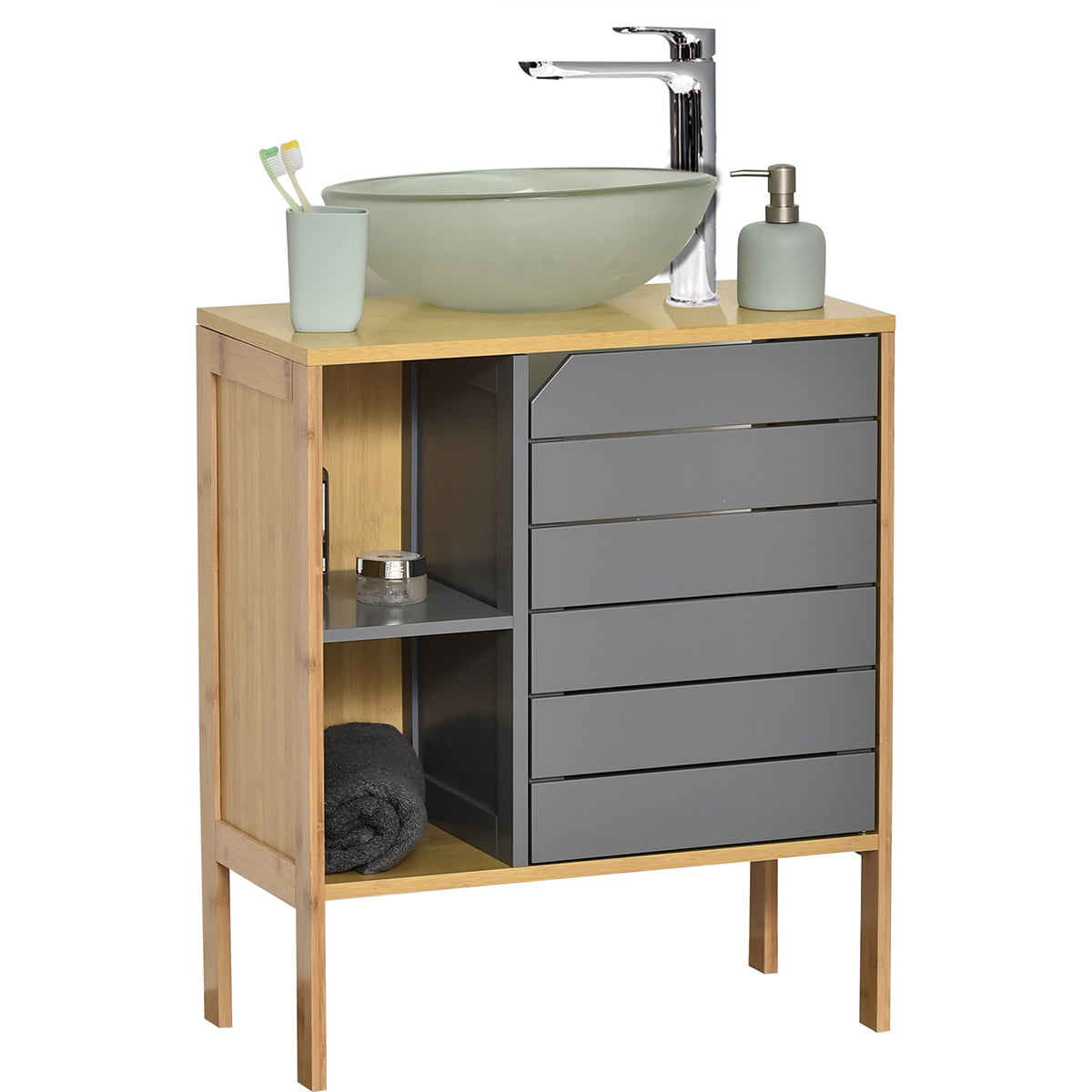 Under Sink Storage Vanity Cabinet Bath, Vanity To Go Around Pedestal Sink