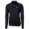 thumbnail image 2 of Men's Cutter & Buck Black Houston Cougars Big & Tall Virtue Eco Pique Recycled Quarter-Zip Pullover Top, 2 of 3